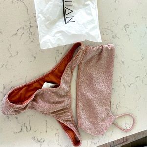 Bronze glitter bikini never worn